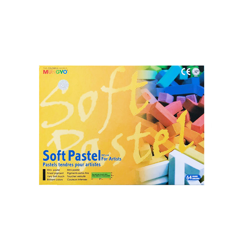 پاستل گچی 64 رنگ مونگیو مدل MPS64
