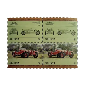 تمبر یادگاری طرح اتومبیل مدل ALFA ROMEO کد TAM-35 مجموعه 4 عددی