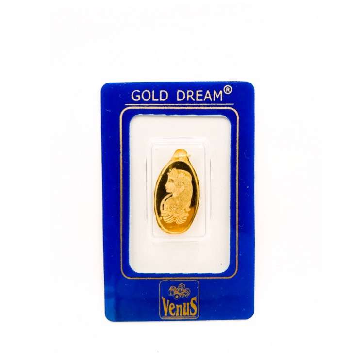 شمش طلا 18 عیار ونوس کد 1500