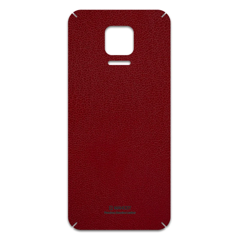 برچسب پوششی ماهوت مدل Red-Leather مناسب برای گوشی موبایل شیائومی Redmi Note 9S