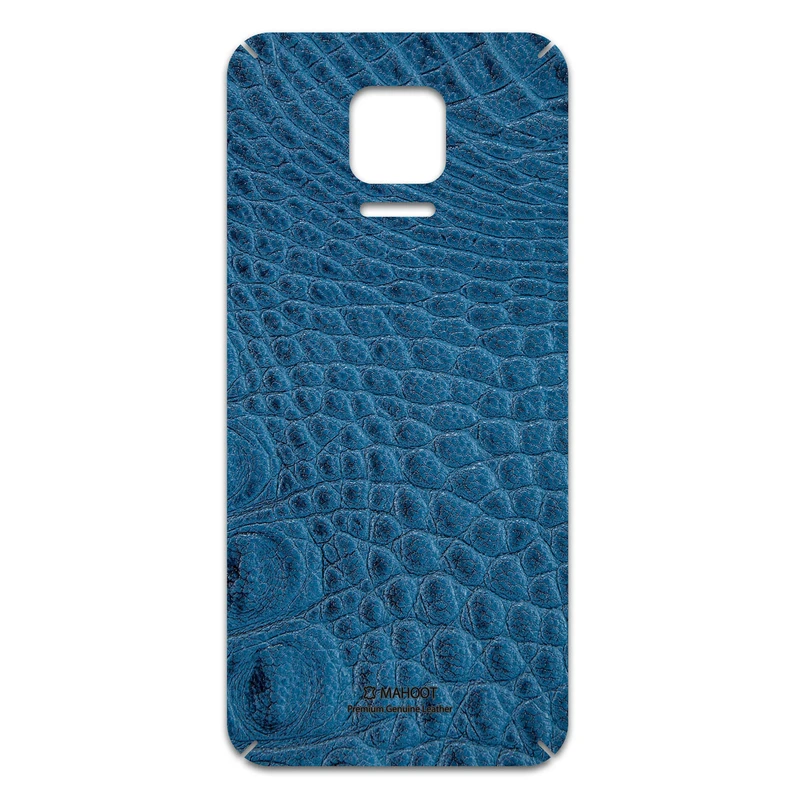 برچسب پوششی ماهوت مدل Blue-Crocodile-Leather مناسب برای گوشی موبایل شیائومی Redmi Note 9S