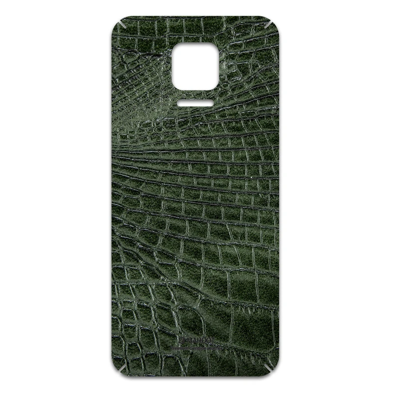 برچسب پوششی ماهوت مدل Green-Crocodile-Leather مناسب برای گوشی موبایل شیائومی Redmi Note 9S