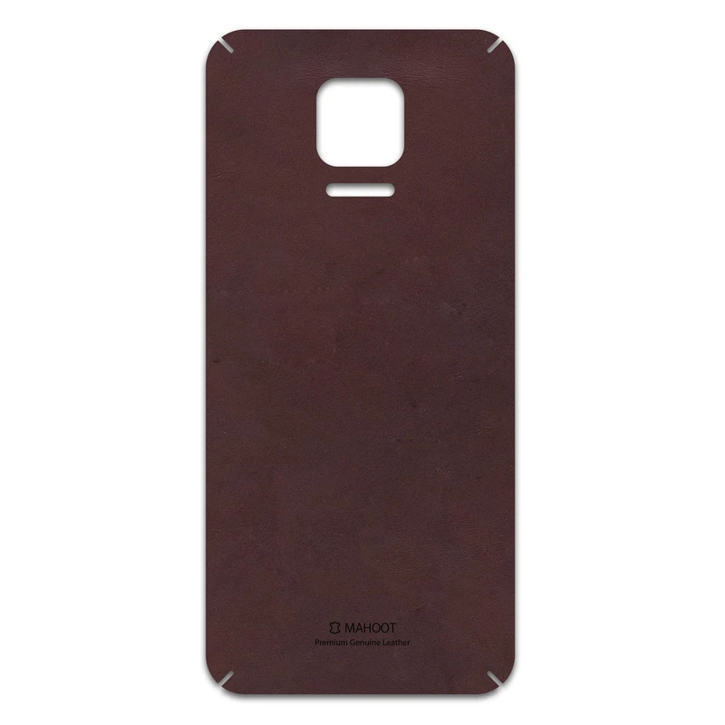برچسب پوششی ماهوت مدل Matte-Dark-Brown-Leather مناسب برای گوشی موبایل شیائومی Redmi Note 9S
