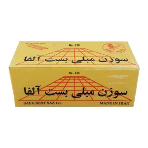 سوزن منگنه بست آلفا کد1205000 سایز 120.8 بسته 5000 عددی