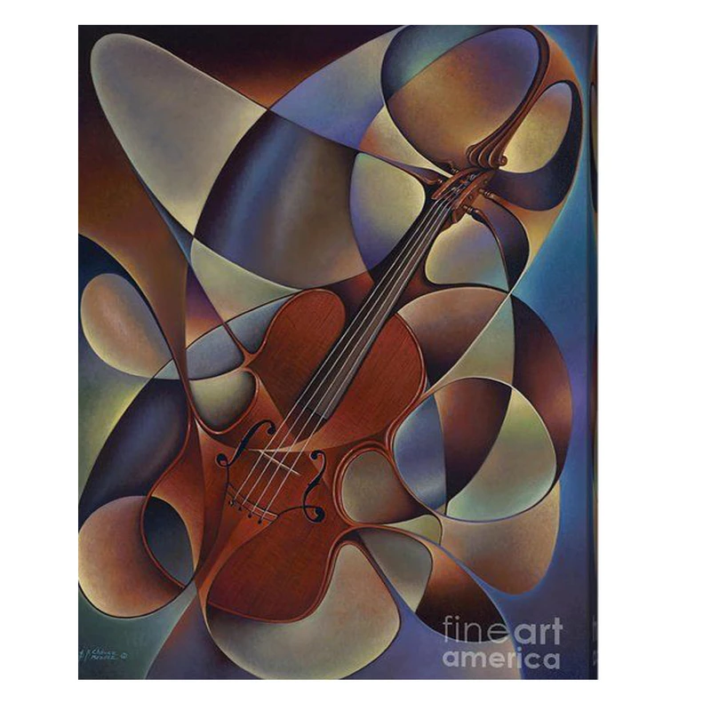 تابلو شاسی گالری استاربوی طرح موسیقی ویالون مدل هنری 