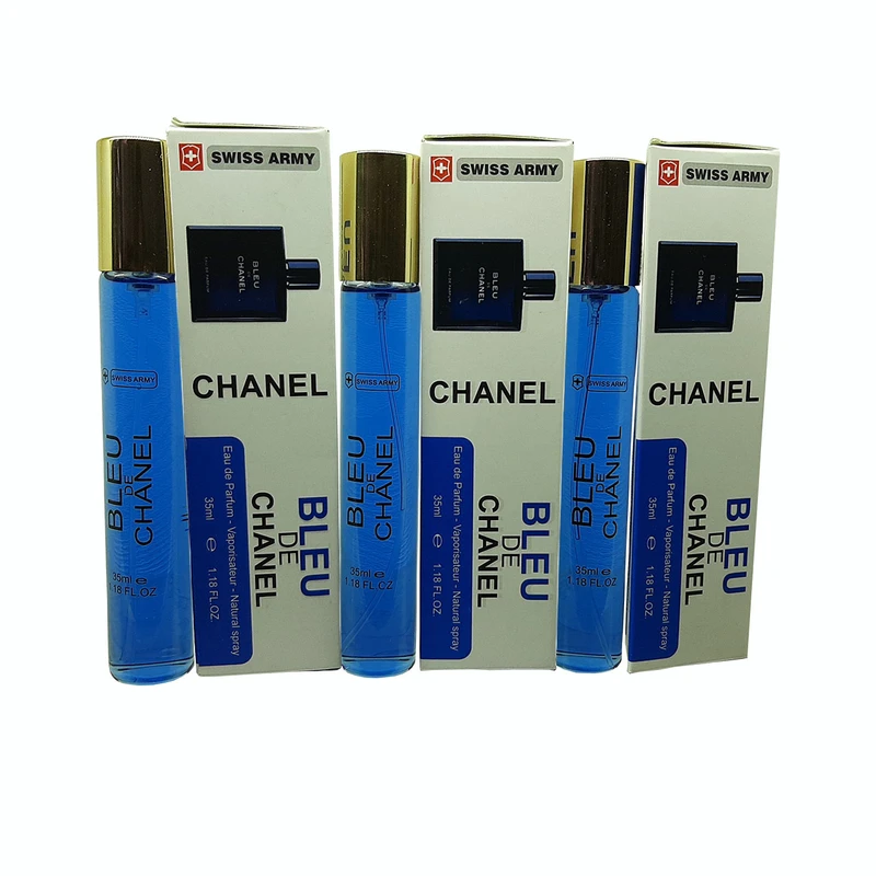 عطر جیبی سوئیس آرمی مدل بلو دی چنل حجم 35 میلی لیتر مجموعه 3 عددی