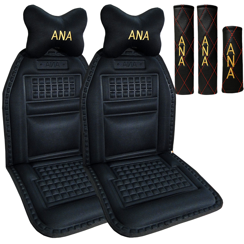 پشتی صندلی خودرو آنا مدل تیارا 10 به همراه پشت گردنی وکاور کمربند ایمنی مجموعه 7عددی