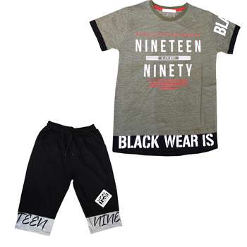 ست تیشرت و شلوارک پسرانه طرح wear