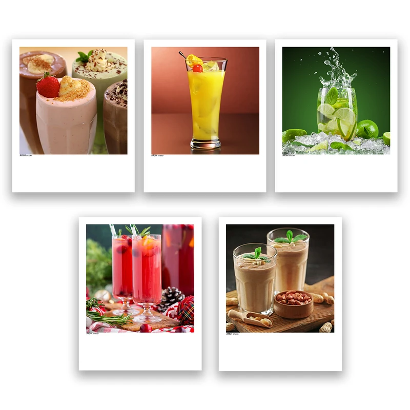 آویز تزیینی عرش مدل فانتزی قهوه Coffee کد Asa136 مجموعه پنچ عددی