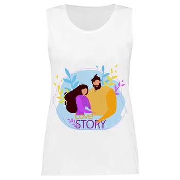 تاپ زنانه طرح LOVE STORY کد 1000023