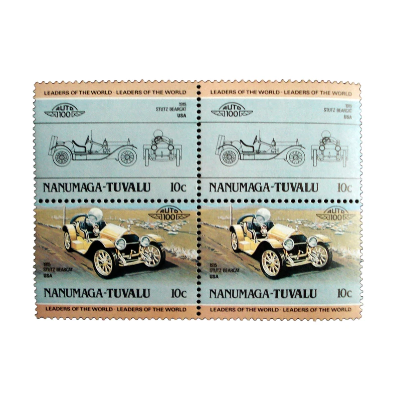 تمبر یادگاری طرح اتومبیل مدل STUTZ BEARCAT کد TAM-49 مجموعه 4 عددی