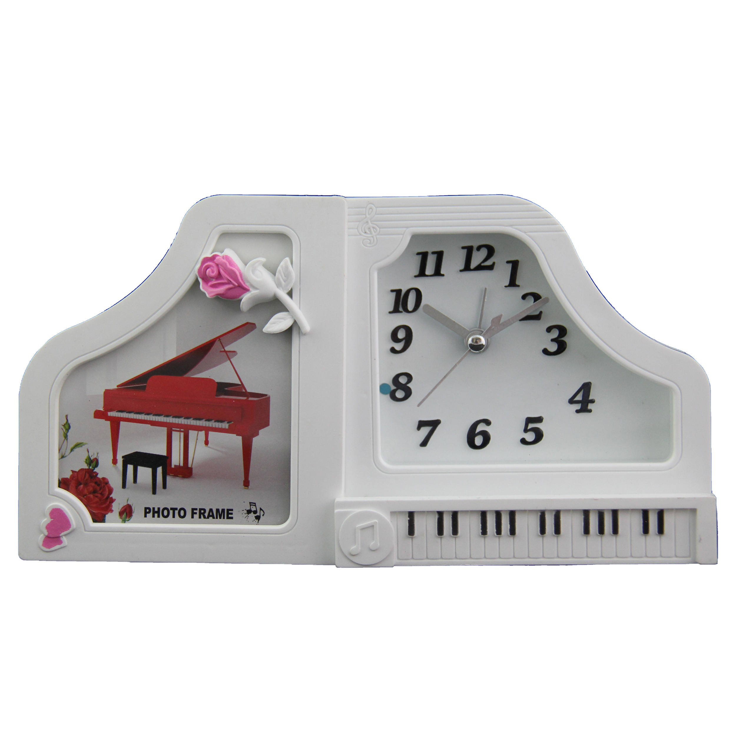 ساعت رومیزی کودک طرح پیانو گیتار
