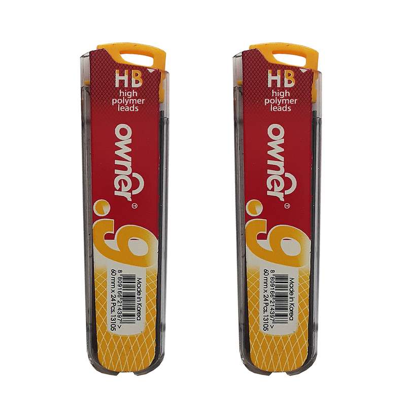 نوک مداد نوکی 0.9 میلیمتری اونر مدل high-polymer بسته 2 عددی