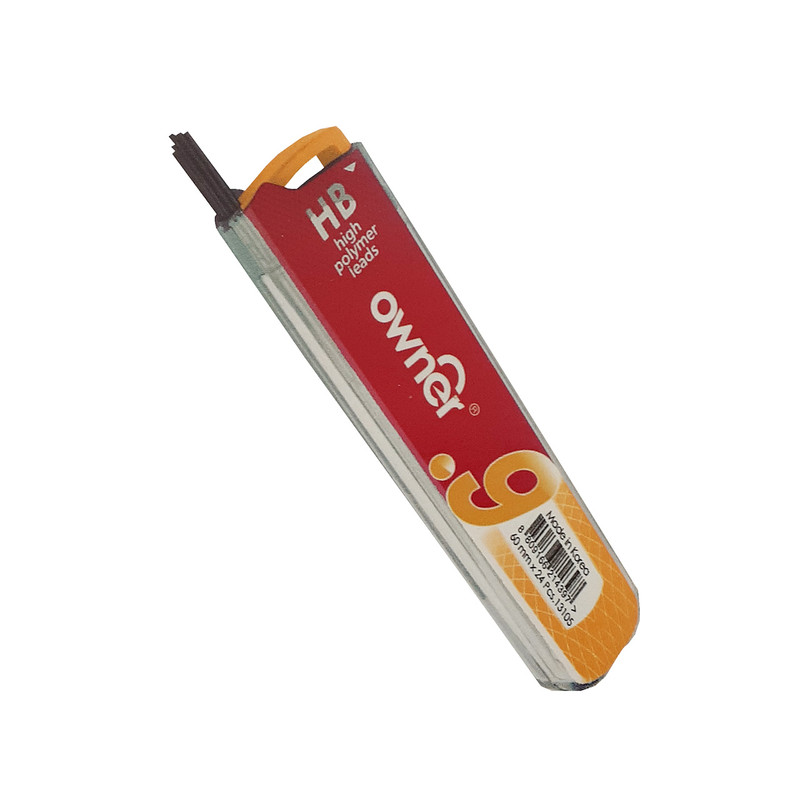 نوک مداد نوکی 0.9 میلیمتری اونر مدل high-polymer بسته 2 عددی