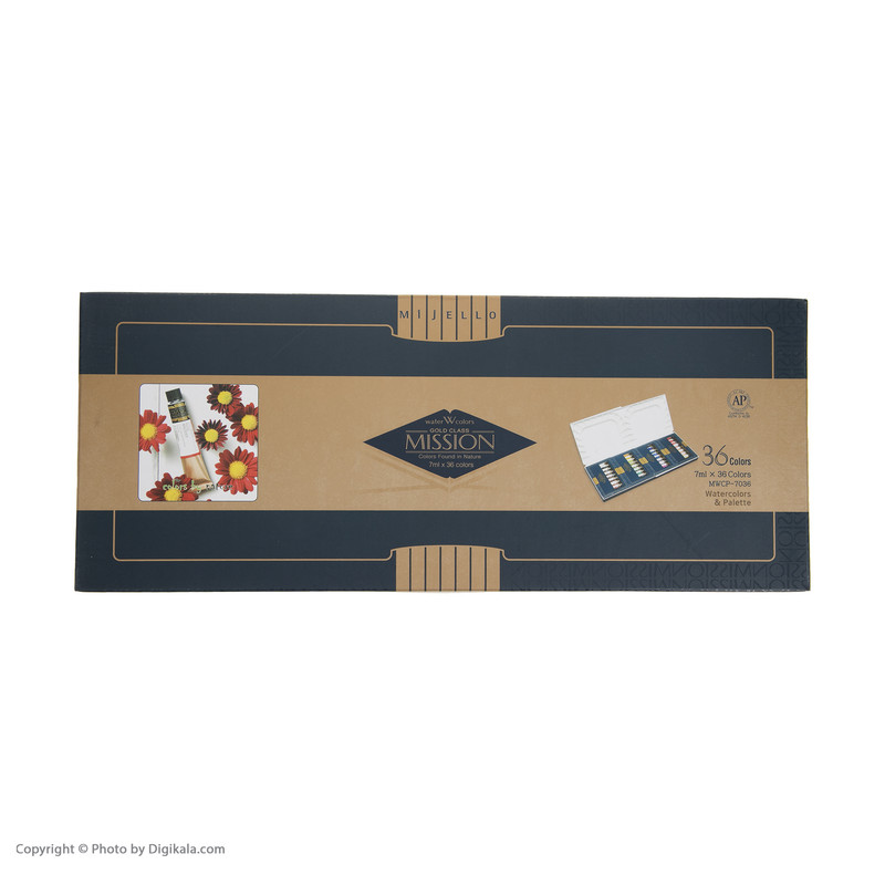 آبرنگ 36 رنگ میشن مدل GOLD CLASS کد MWCP-7036