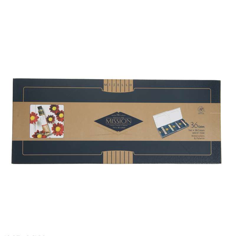 آبرنگ 36 رنگ میشن مدل GOLD CLASS کد MWCP-7036