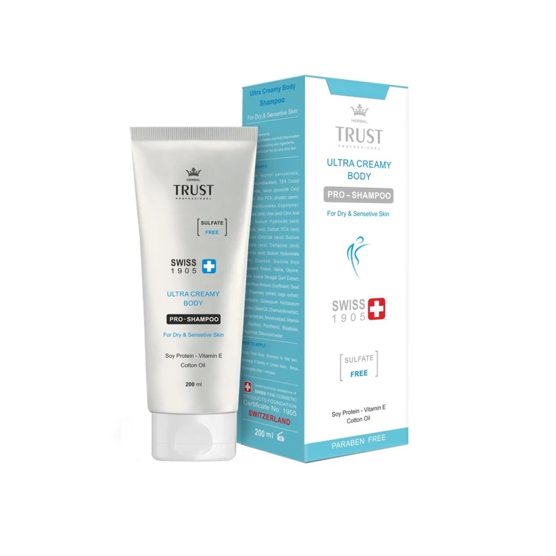 شامپو بدن تراست مدل nultra creamy حجم 200 میلی لیتر