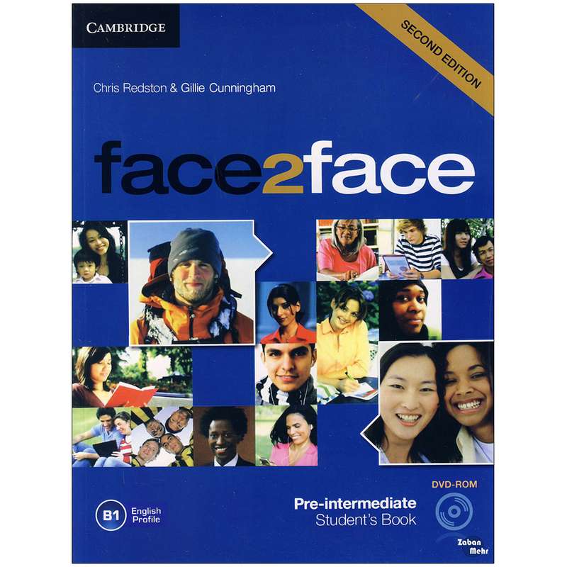 کتاب face 2 face pre intermediate اثر Chris Redston and Gillie Cunningham انتشارات زبان مهر