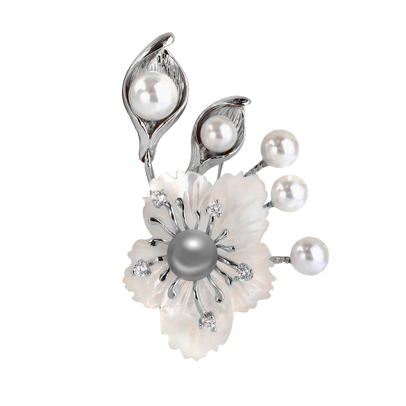 گل سینه زنانه گالری شمرون طرح گل کد BRC128S0