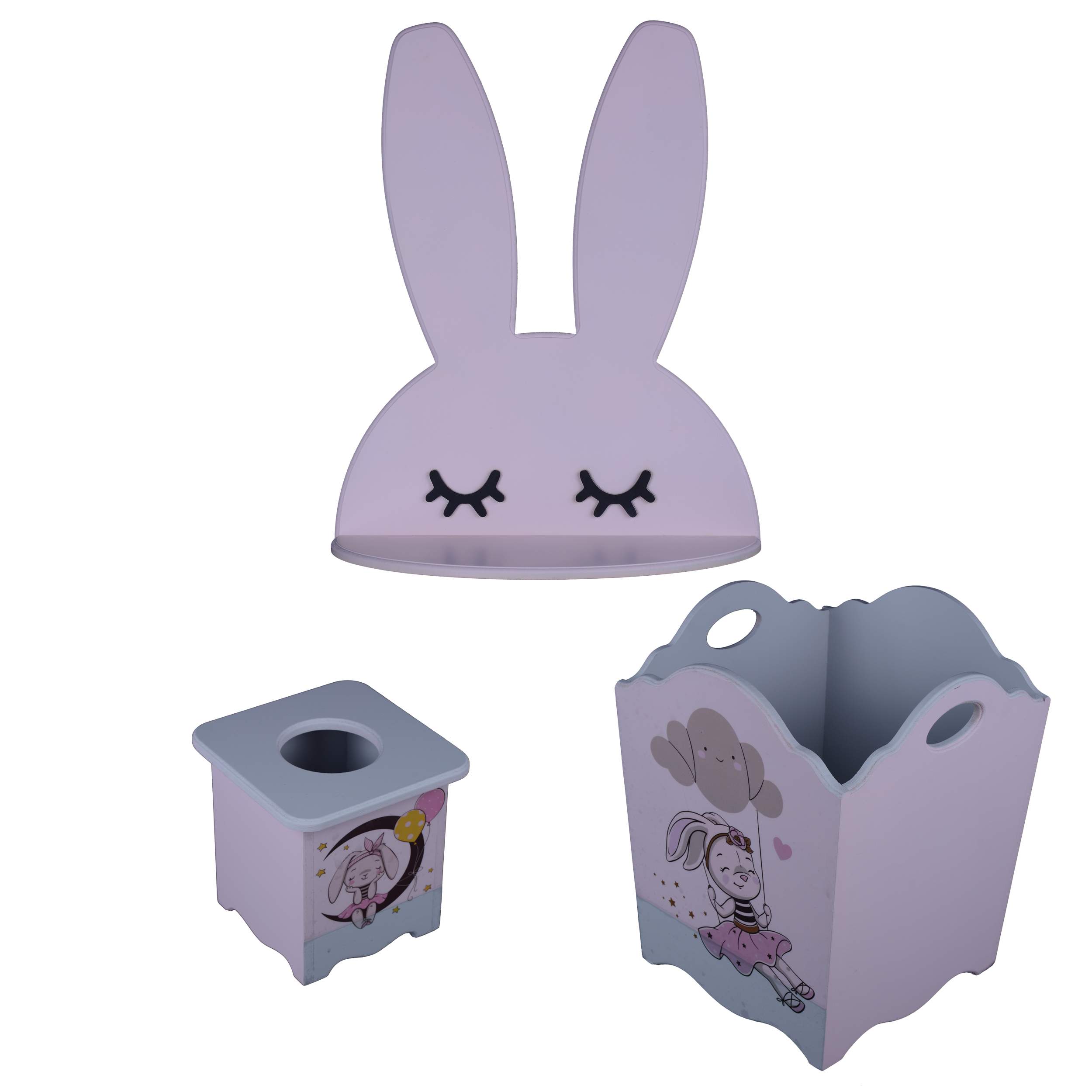 خرید                     سیسمونی اتاق کودک مدل خرگوش دخترانه مجموعه 3 عددی