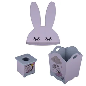 سیسمونی اتاق کودک مدل خرگوش دخترانه مجموعه 3 عددی