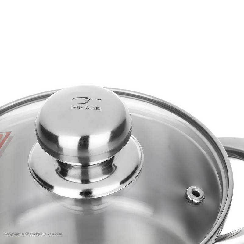 قابلمه پارس استیل مدل سه لایه کد 140 سایز 14