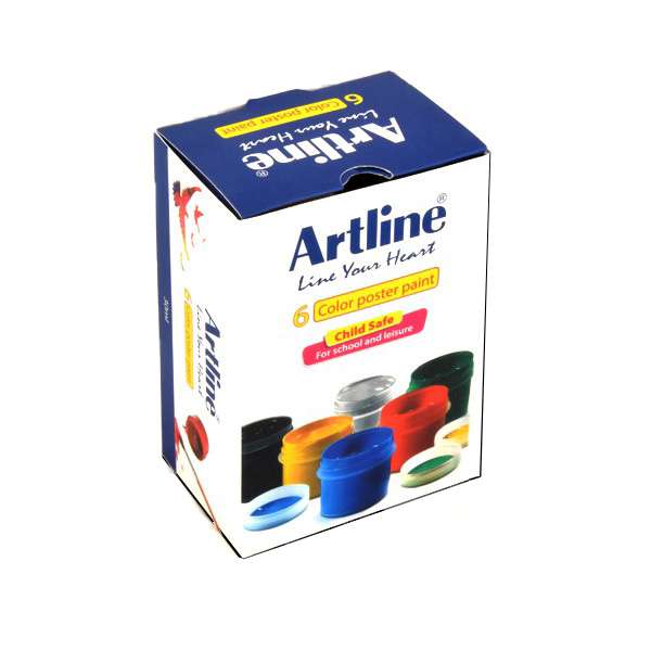 گواش 6 رنگ آرت لاین کد 820PL6 گواش 6 رنگ آرت لاین کد 820PL6