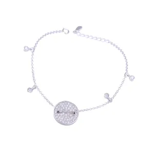 دستبند نقره زنانه کد B1254