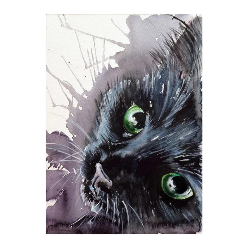تابلو شاسی گالری استاربوی طرح نقاشی گربه 