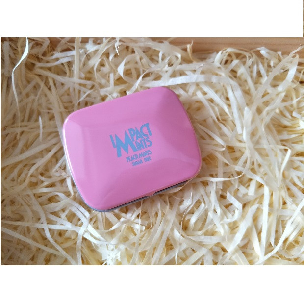 قرص خوشبوکننده دهان ایمپکت مینتز مدل Peach Mints وزن 14 گرم