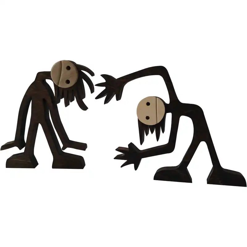 مجسمه طرح آدمک مدل ab48 مجموعه دو عددی