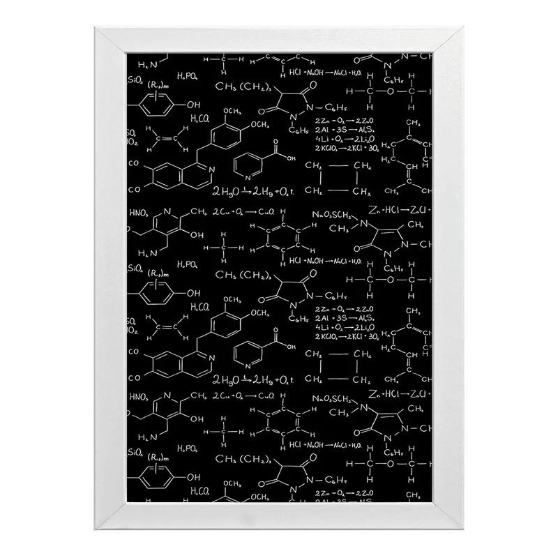 تابلو طرح معادله های شیمی کد T123