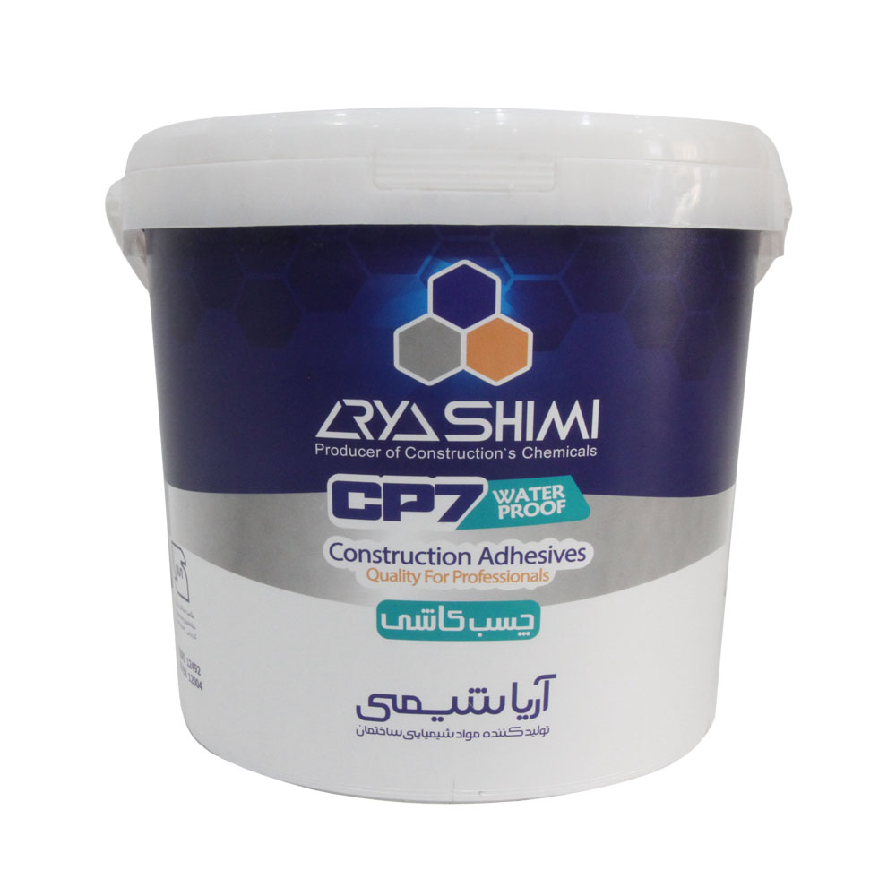 چسب کاشی خمیری آریا شیمی مدل CP7 وزن 12 کیلوگرم