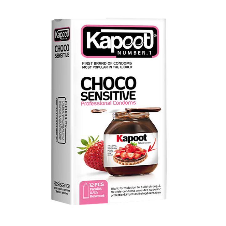 کاندوم کاپوت مدل Choco Sensitive بسته 12 عددی -  - 1