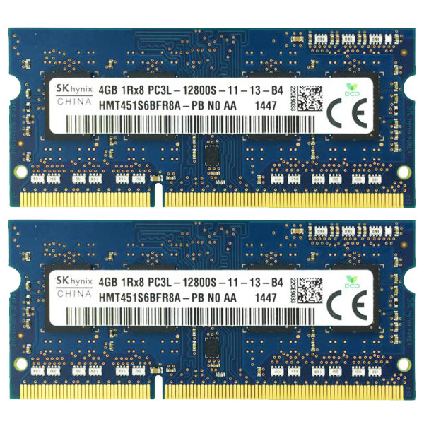 رم لپ‌تاپ DDR3L دوکاناله 1600 مگاهرتز CL11 اس کی هاینیکس مدل 12800S ظرفیت 8 گیگابایت