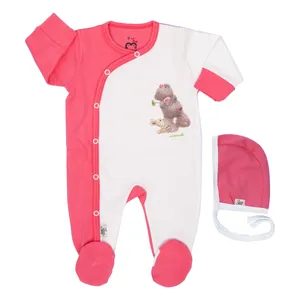 ست سرهمی و کلاه نوزادی آدمک طرح Bear