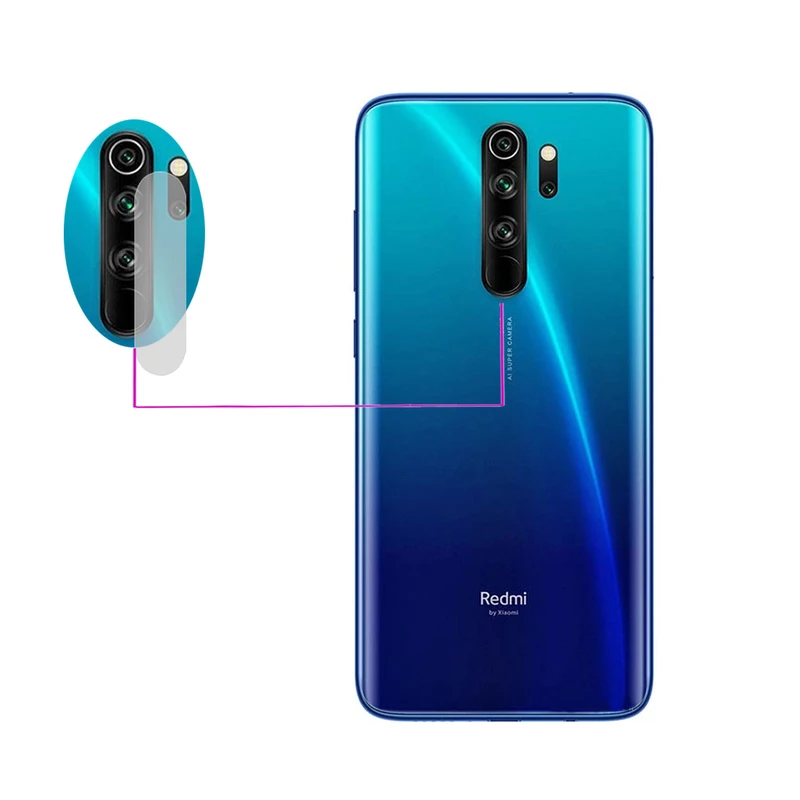 محافظ لنز دوربین مدل LTP مناسب برای گوشی موبایل شیائومی Redmi Note 8 Pro