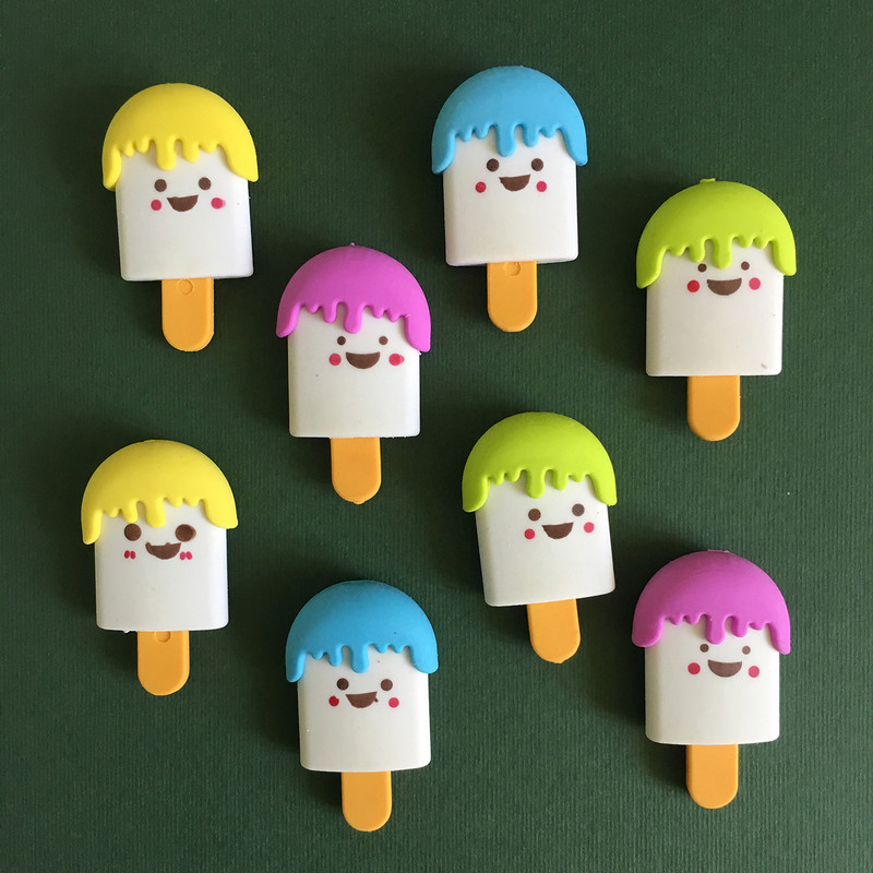 پاک کن طرح بستنی  کد ice02  بسته 2 عددی