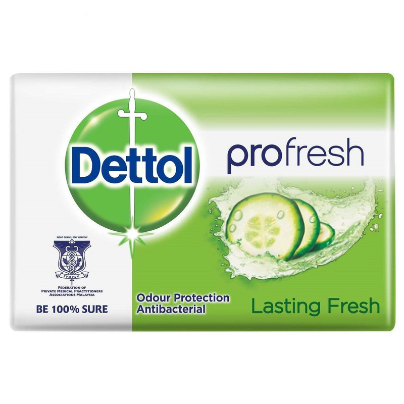 صابون ضد باکتری دتول مدل profresh + وزن 65 گرم بسته 6 عددی
