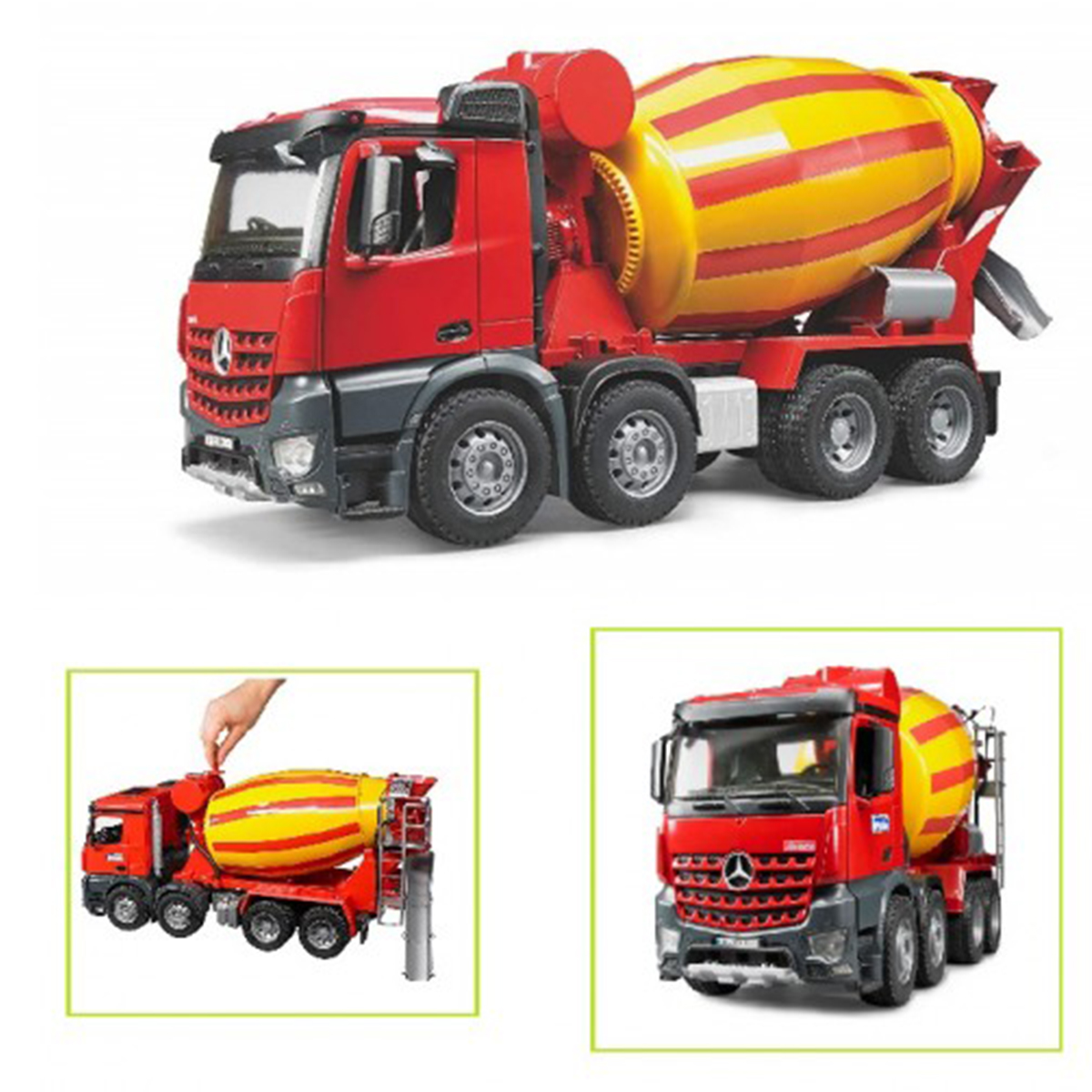 bruder mercedes cement mixer