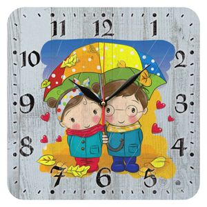 نقد و بررسی ساعت دیواری کودک مدل 1046 طرح چتر و باران توسط خریداران