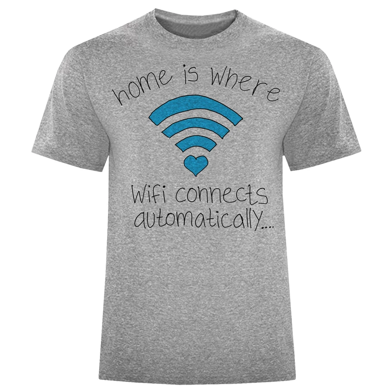 تی شرت آستین کوتاه مردانه طرح wifi کد X19