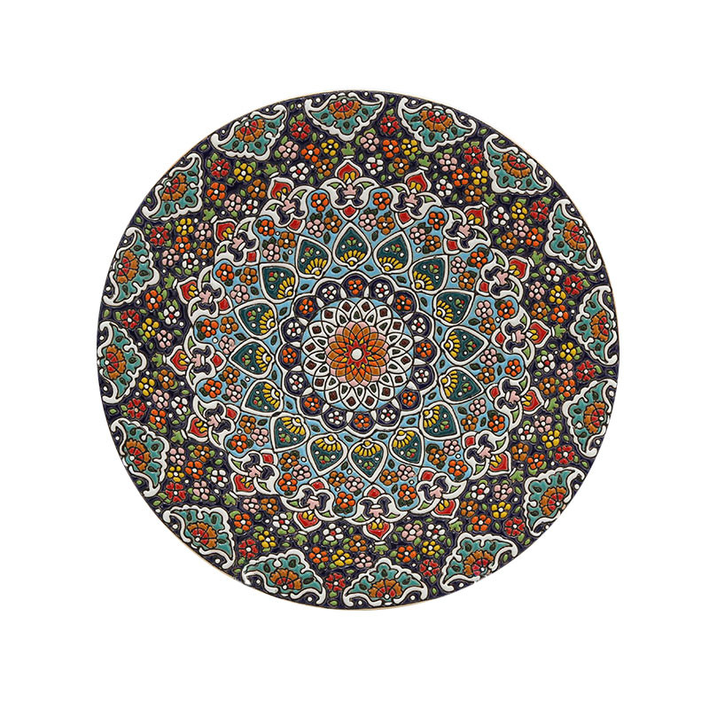 بشقاب میناکاری سفالی کد MI-001