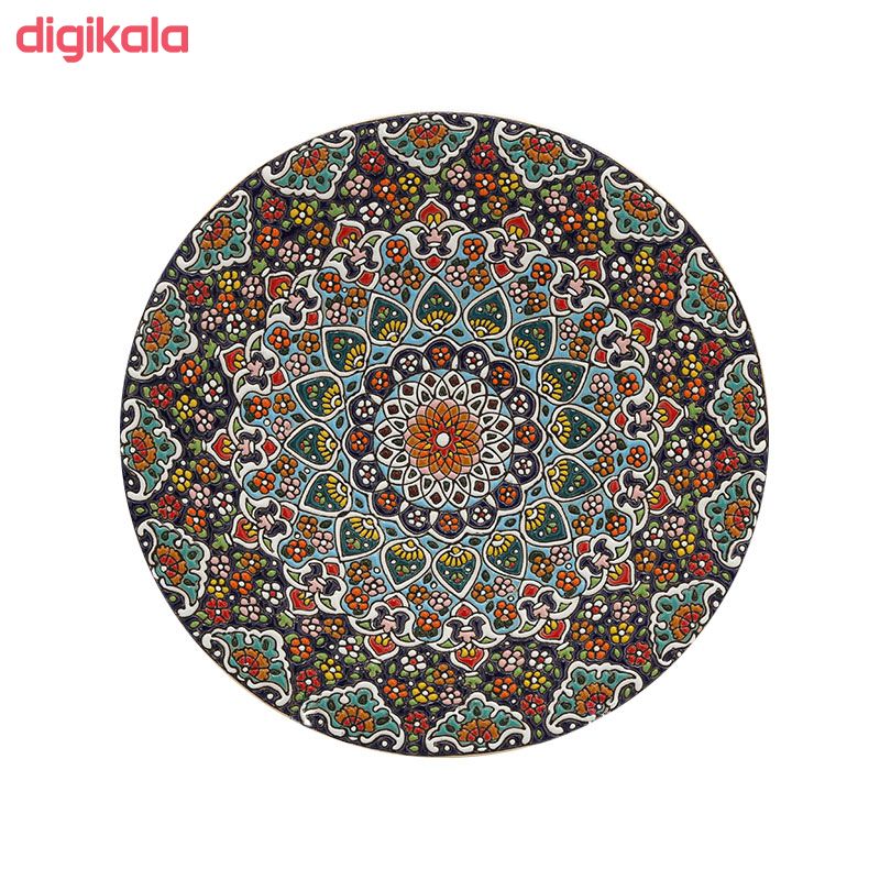 بشقاب میناکاری سفالی کد MI-001 main 1 1