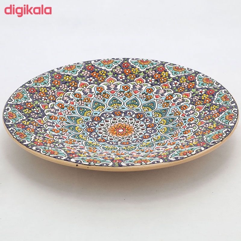 بشقاب میناکاری سفالی کد MI-001 main 1 2