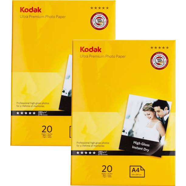 کاغذ عکس کداک مدل Ultra Premium سایز A4 بسته 20 عددی