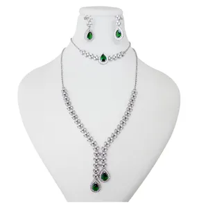  نیم ست نقره زنانه ترمه 1 طرح اشک کد SE-1075