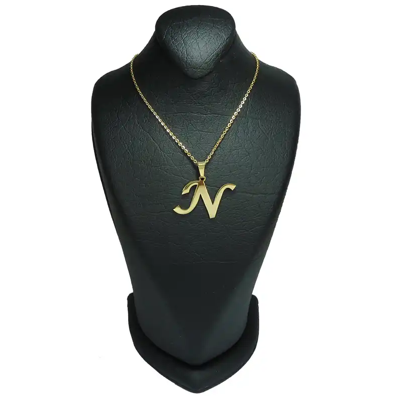 گردنبند زنانه طرح حرف N کد u095