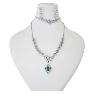  نیم ست نقره زنانه ترمه 1 طرح فلاور کد SE-1076