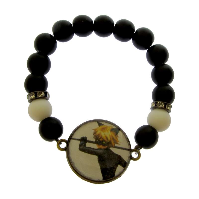 دستبند دخترانه طرح گربه سیاه کد 069 دستبند دخترانه طرح گربه سیاه کد 069